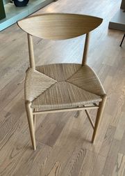 White oiled oak base with natural paper cord - HM3 - Exhibition Model (Vyprodáno)