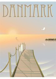 DANMARK Badebroen - poster (Udsolgt)
