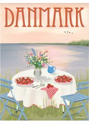 Danmark jordbær - 50x70 cm (Vyprodáno)