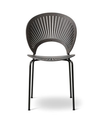 Fredericia Furniture - Esstischstuhl - Trinidad Chair 3398 by Nanna Ditzel - Grey Stained Oak