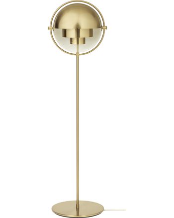 GUBI - Gulvlampe - Multi-Lite Floor Lamp - Base: Brass / Shade: Shiny Brass