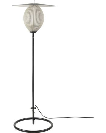 GUBI - Gulvlampe - Satellite Outdoor Floor Lamp - Black / Cream White Semi Matt