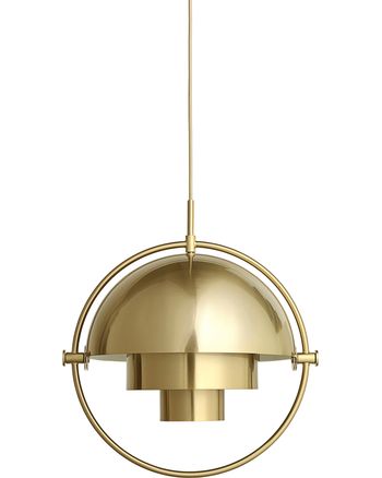 GUBI - Pendel - Multi-Lite Pendant - Base: Brass / Shade: Shiny Brass