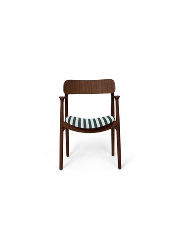 Bent Hansen - Dining chair - Asger - Stel: Røget eg / Sædepolstring: Vils Strib 22-100/151