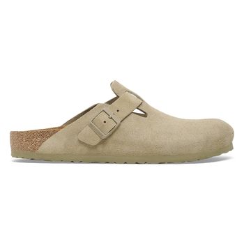 Birkenstock - Shoes - Boston Suede - Faded Khaki
