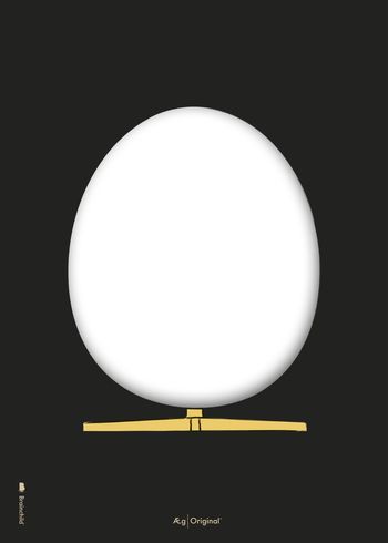 Brainchild - Poster - Design Sketch Egg Poster - Black - No Frame