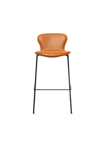 Bruunmunch - Barhocker - PLAYchair Bar LowBack - Fuldt Polstret: Cognac Hero Læder 42528