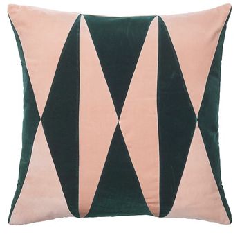 Christina Lundsteen - Kissen - Anneli - emerald,pale rose