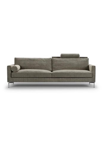 Eilersen - 3 Personers Sofa - Lift Sofa med Nakkepølle - BAKAR 0001 - Børstet stål