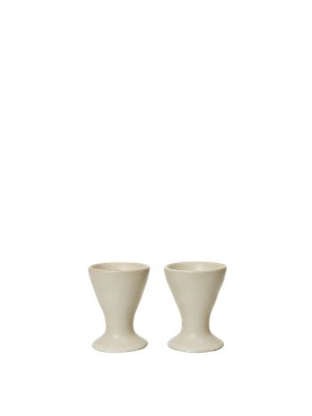 Ferm Living - Egg cup - Flow Egg Cups - Off-white Speckle