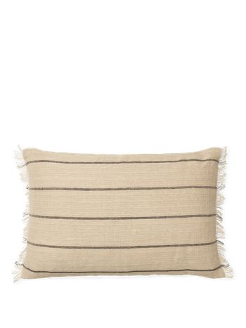 Ferm Living - - Calm Cushion - Calm Cushion - Rectangular - Camel/Black