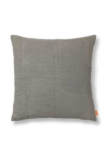 Ferm Living - Kissen - Darn Cushion - Darn Cushion - Blue Grey