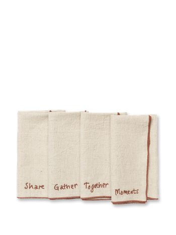 Ferm Living - - Occasion Napkins - Occasion Napkins - Set of 4 - Natural