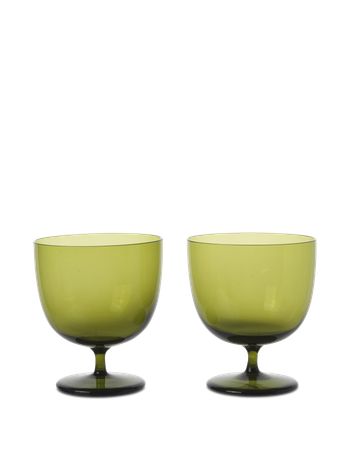 Ferm Living - Vetro - Host Water Glasses - Host Water Glasses - Set of 2 - Moss Green