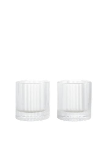 Ferm Living - Verre - Ripple Tumbler Glasses - Clear