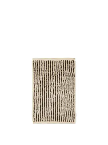Ferm Living - Teppich - Kami Knotted Rug - 120 x 180 - Off-white/Coffee