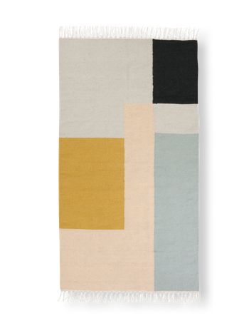 Ferm Living - Teppich - Kelim Rug- Squares - Small