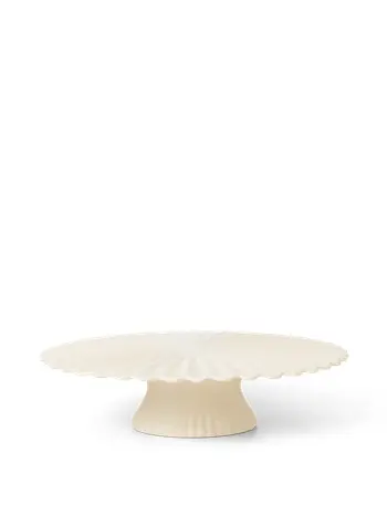 Ferm Living - Piatto da torta - Fountain Cake Stand - Off-white - Off-white