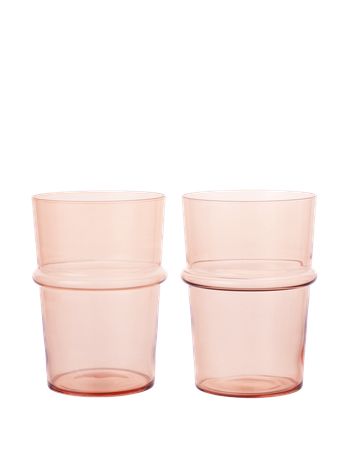 Ferm Living - Stojan na TV - Boya Tall Glasses - Set of 2 - Blush