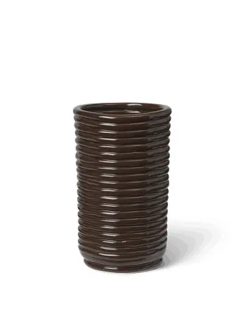 Ferm Living - Vaso - Corduroy Vase - Carob Brown