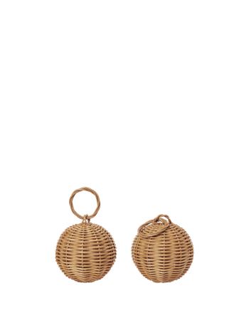 Ferm Living - Jeu de mémoire - Braided Baubles - Natural - Set of 2