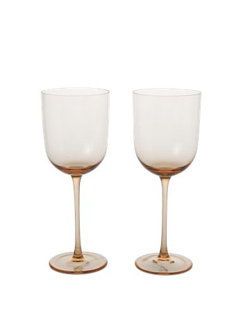 Ferm Living - Bicchiere da vino - Host Red Wine Glasses - Host Red Wine Glasses - Set of 2 - Blush