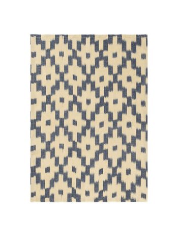 Ferm Living - Asciugamano da tè - Ikat Tea Towel - Ink Blue/Off-white