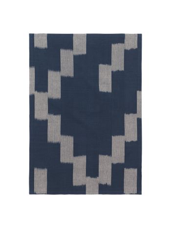 Ferm Living - Tea Towel - Ikat Tea Towel - Ink Blue/Parchment