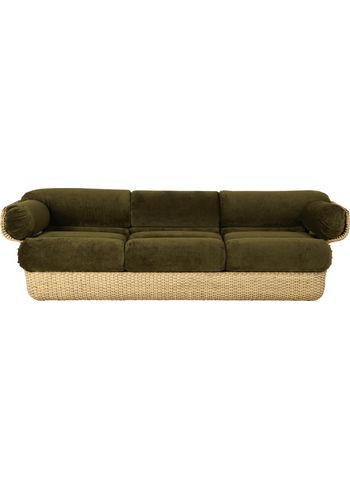 GUBI - 3 Personers Sofa - Basket Sofa 3-seater - Rattan / Mumble, Glamour Group 40