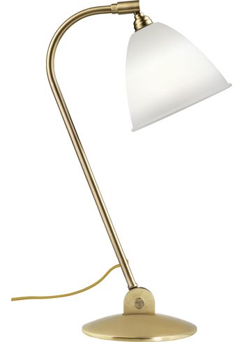 GUBI - Bordlampe - BL2 Table Lamp - Base: Brass / Shade: Bone China