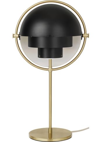 GUBI - Bordlampe - Multi-Lite Table Lamp - Base: Brass / Shade: Black Semi Matt