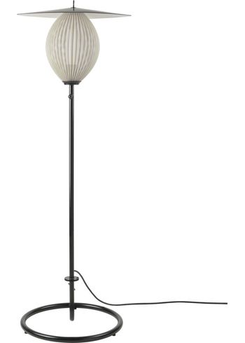 GUBI - Gulvlampe - Satellite Outdoor Floor Lamp - Black / Cream White Semi Matt