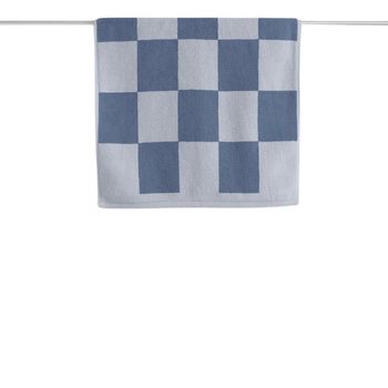 HAY - Bath mat - Check Bath Mat - Steel Blue