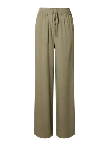 HAY - Pants - SLFViva-Gulia HW Long Sun Pant NOOS - Vetiver