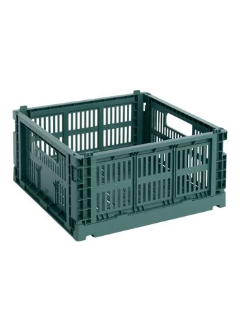 HAY - Lådor - Hay Colour Crate Medium Square - Dark green