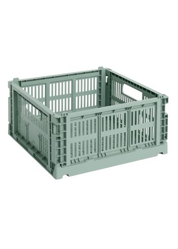 HAY - Lådor - Hay Colour Crate Medium Square - Sage green