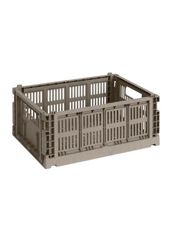 HAY - Lådor - Hay Colour Crate Medium - Warm grey