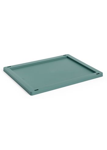 HAY - Lid - Hay Colour Crate Lid Plastic Medium - Dark green