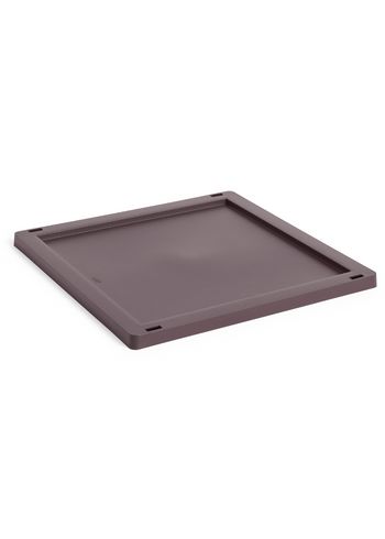HAY - Lid - Hay Colour Crate Lid Plastic Medium Square / Cube - Bordeaux