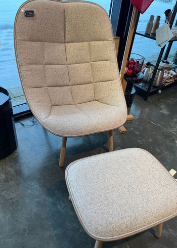 HAY - Armchair - Uchiwa Quilted Chair - Seat: Bolgheri LGG60 / Sense nougat - Showroom Model