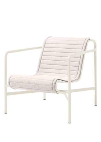 HAY - Coussins d'extérieur - PALISSADE / Quilted Cushion for Lounge Chair - Low - Cream White