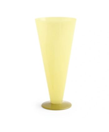 HAY - Vase - Conical Vase - Large - Yellow and lime green