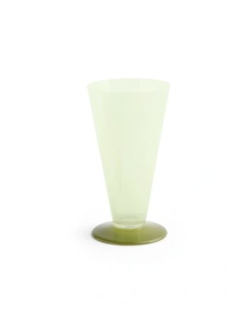 HAY - Vase - Conical Vase - Small - Light green and dark lime