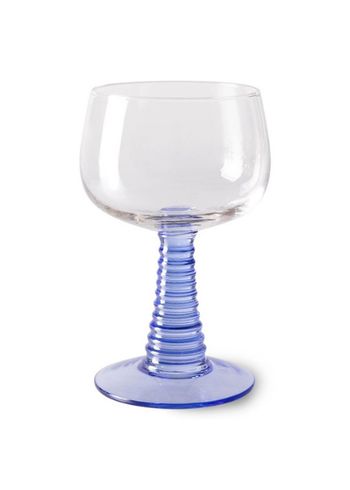 HK Living - Wine glass - Swirl Wine Glass High - Blue
