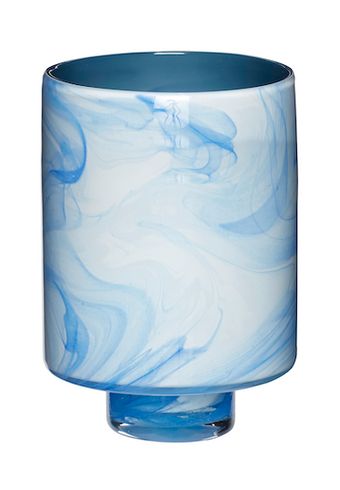 Hübsch - Vase - Cloud Vases (set of 2) - Blue/white - Small