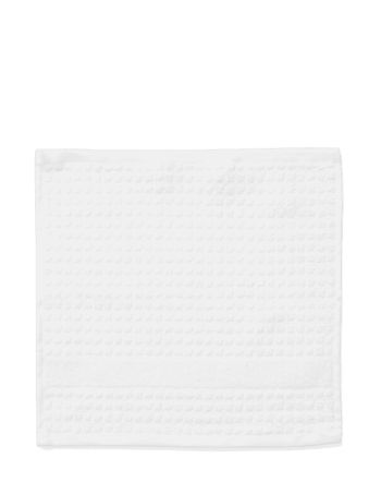 JUNA - Towel - Check Face Cloth - White