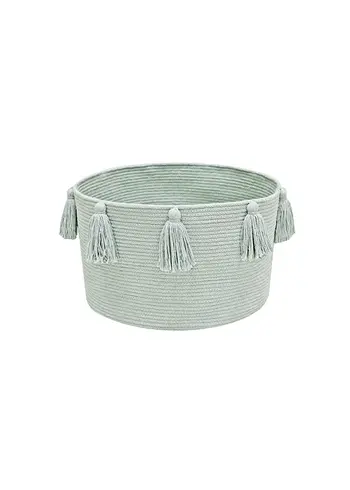 Lorena Canals - Aufbewahrungsbox für Kinder - Basket Tassels - Blue Sage