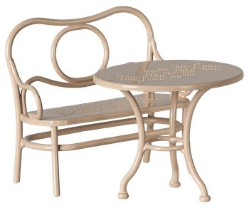 Maileg - Toys - Café Set - Mouse - Big - Pale pink