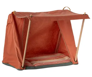 Maileg - Toys - Happy Camper Tent - Mouse - Orange