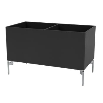 Montana - Storage boxes - Colour Box III – S4162 - With Chrome Legs - Black